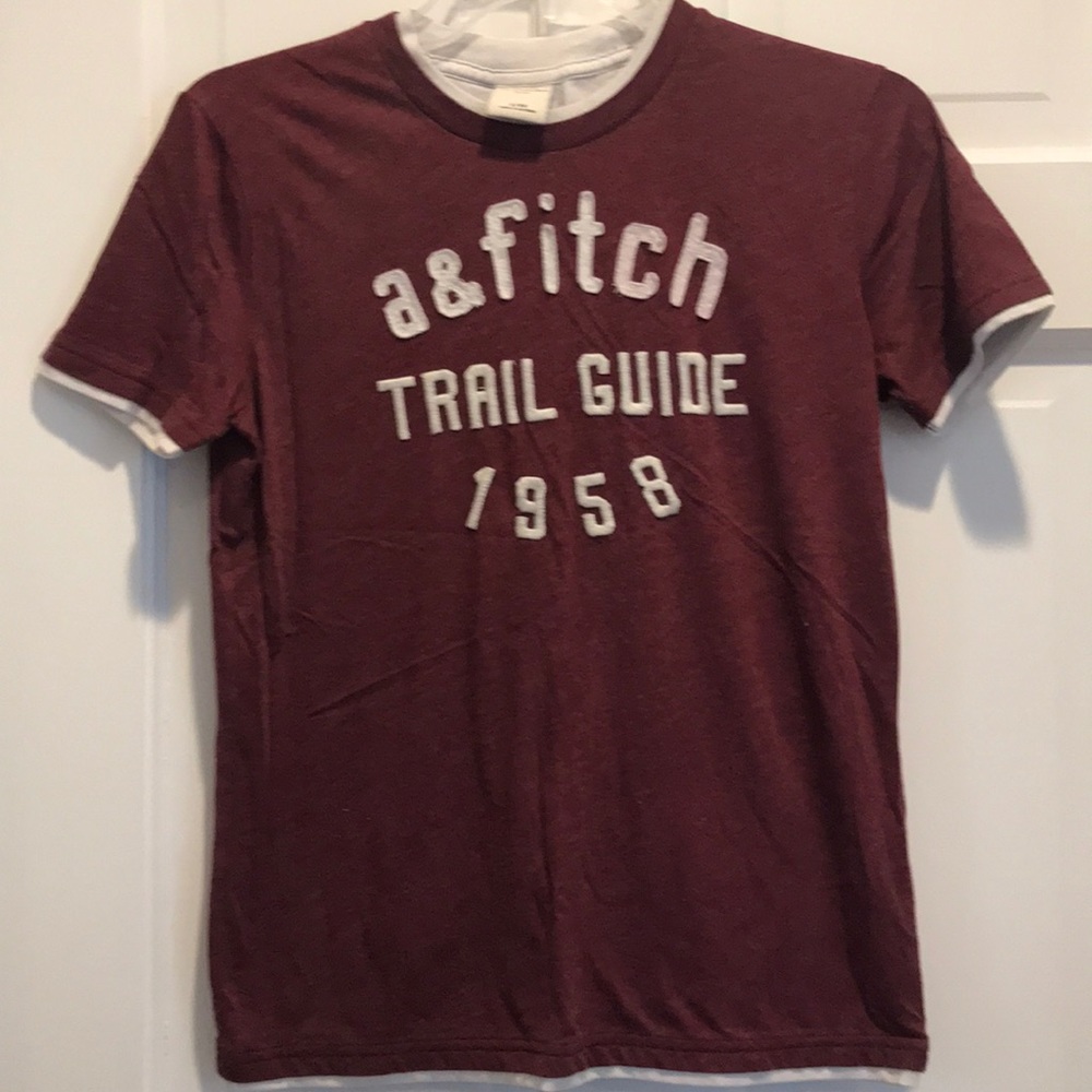 Abercrombie Maroon Graphic Tee